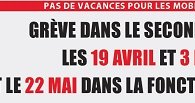 Pas de vacances pour les mobilisations : défilés le 1er mai, en grève le 3 (…)