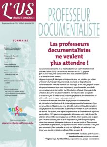 Professeur documentaliste – Supplément de l'US n°815 du 11 décembre 2021