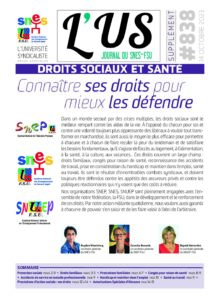 Droits sociaux et santé – Supplément de l'US n°838