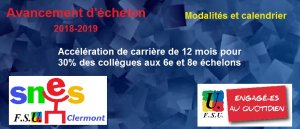 Avancement d'échelon : modalités et calendrier