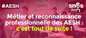 AESH : un insupportable mépris ! [communiqué FSU]