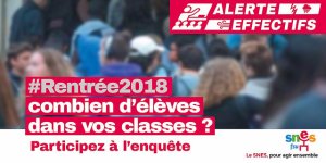 ALERTE EFFECTIFS : avis de tempête sur la rentrée 2018 dans le secondaire