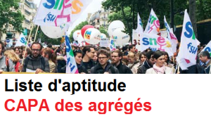 Accès au corps des agrégés par liste d'aptitude : déclaration et (…)