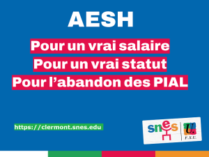 AESH : Retour de congrès