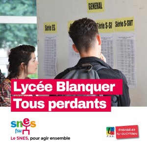 Communiqué de presse « Calendrier du bac 2021 : Blanquer recalé »