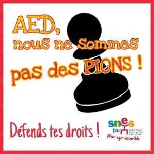 AED : appel à rassemblement devant le rectorat mardi 30 mars