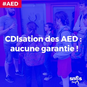 CDI pour les AEd : le décret est publié.