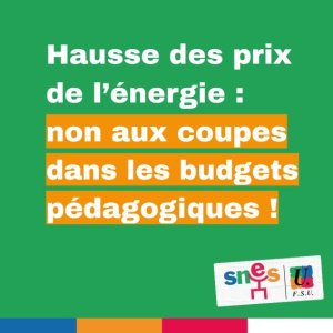 Facture énergétique dans les lycées : la FSU interpelle la Région !