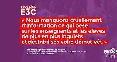 Réforme du bac : rien n'est prêt ! Report de la Banque Nationale de (…)