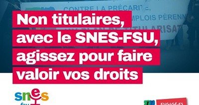 Renouvellement annuel des contrats des Non-Titulaires