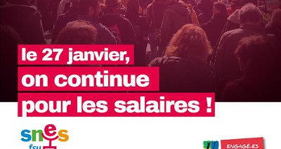 Le 27 janvier : toutes et tous en grève pour nos salaires !