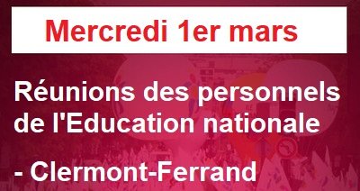 Retraites : réunions des personnels EN du Puy-de-Dôme pour préparer la grève (…)