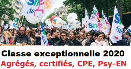 Classe exceptionnelle 2020 : comment ça marche ? [mise à jour le 26-06-20]