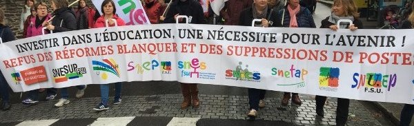 En grève le 14 avec les lycéens et devant le rectorat le 19 contre la (…)