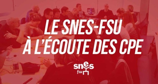 Stage CPE organisé par la section académique du SNES-FSU jeudi 12 octobre 2023