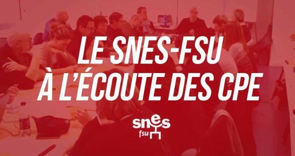 CAPA d'avancement des CPE : déclaration des élu.es SNES-FSU