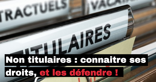 Non-titulaires – Supplément de l'US n°816 du 15 janvier 2022