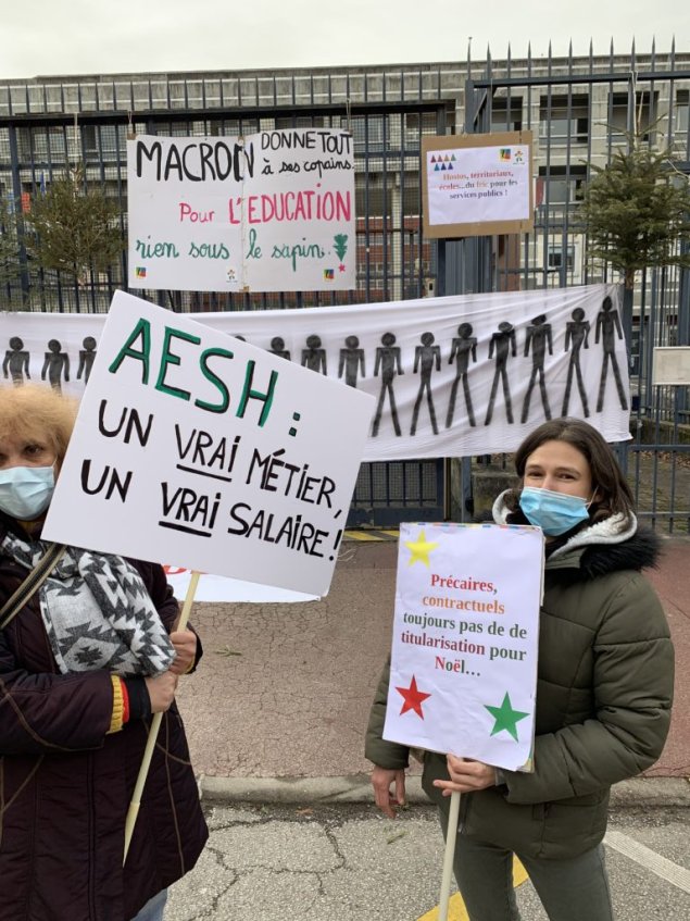 AESH : courrier intersyndical au ministre