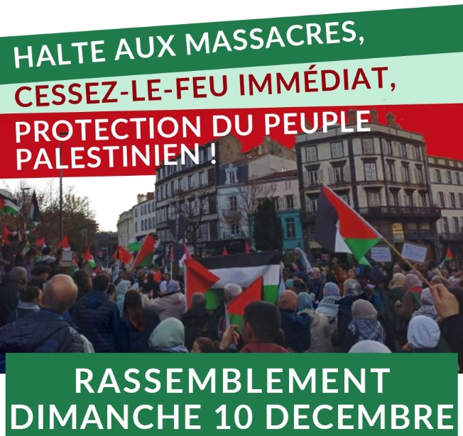 Halte au massacre à GAZA et en CISJORDANIE ! Rassemblement dimanche 10 (…)