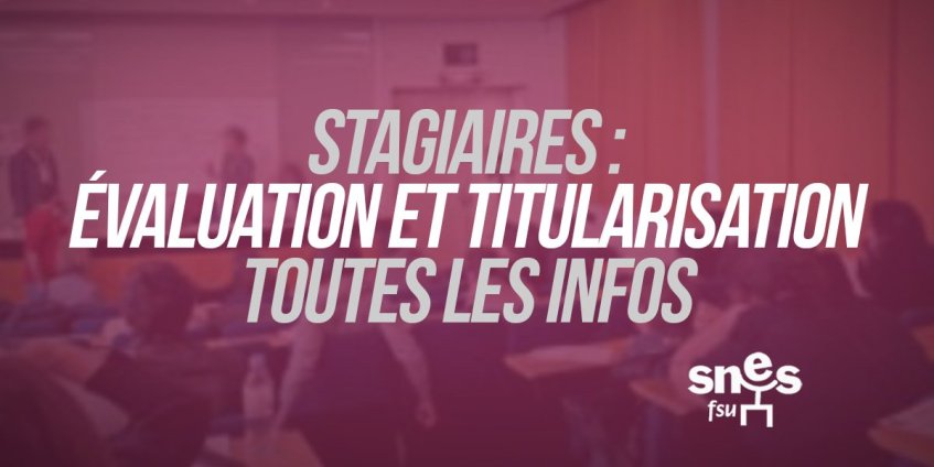 Jurys de titularisation des stagiaires : calendrier et modalités