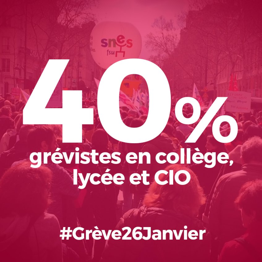 Grève du 26 janvier : belle mobilisation dans l'académie de Clermont