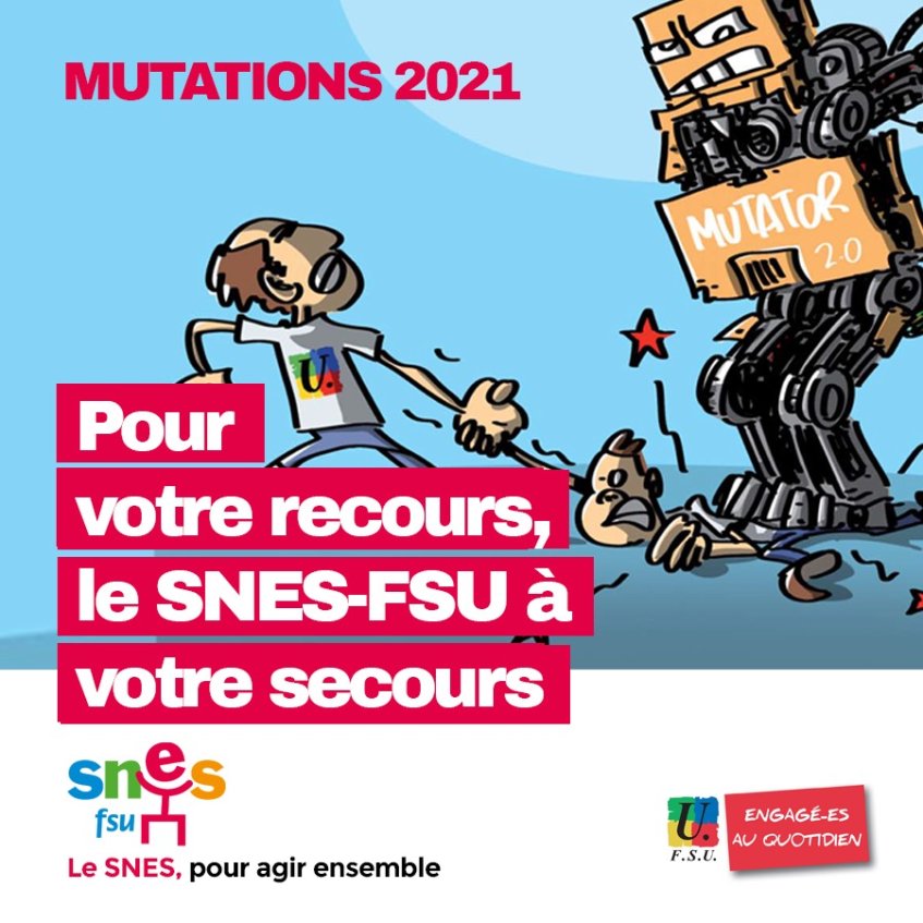 Mutations – inter 2021 : faire un recours avec le SNES-FSU