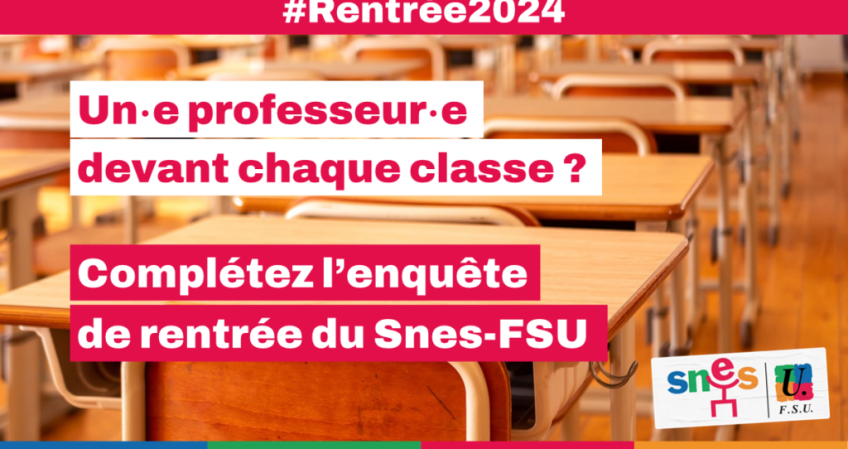 Enquête de rentrée