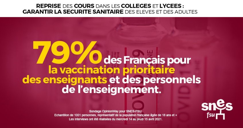 Reprise des cours et stratégie vaccinale : les Français approuvent les (…)