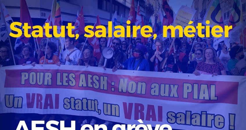 AESH : comptes-rendus de la délégation au rectorat et de l'AG du mardi (…)