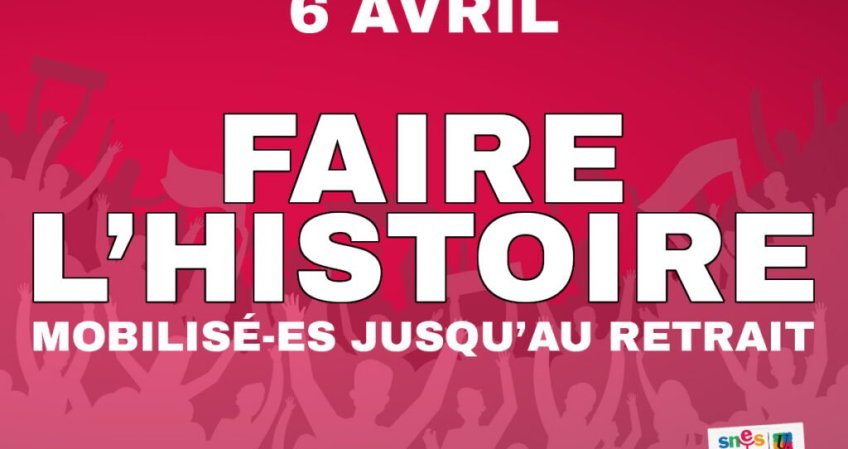 Retraites : en grève jeudi 6 avril !