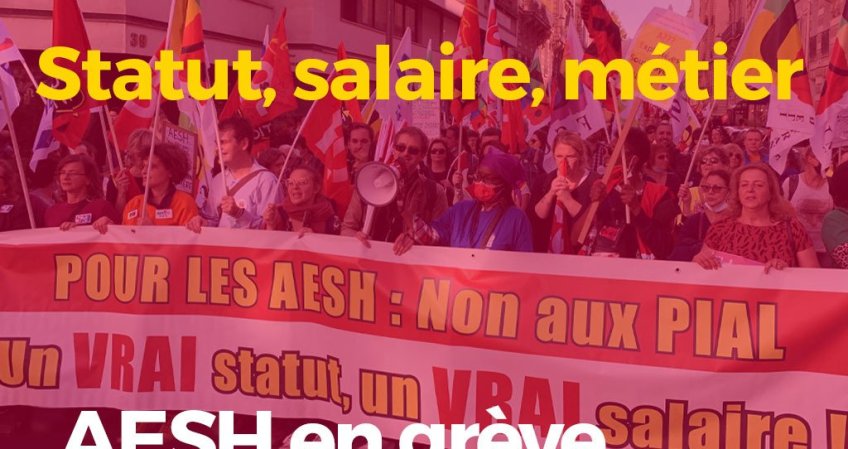 AESH en grève le 3 octobre